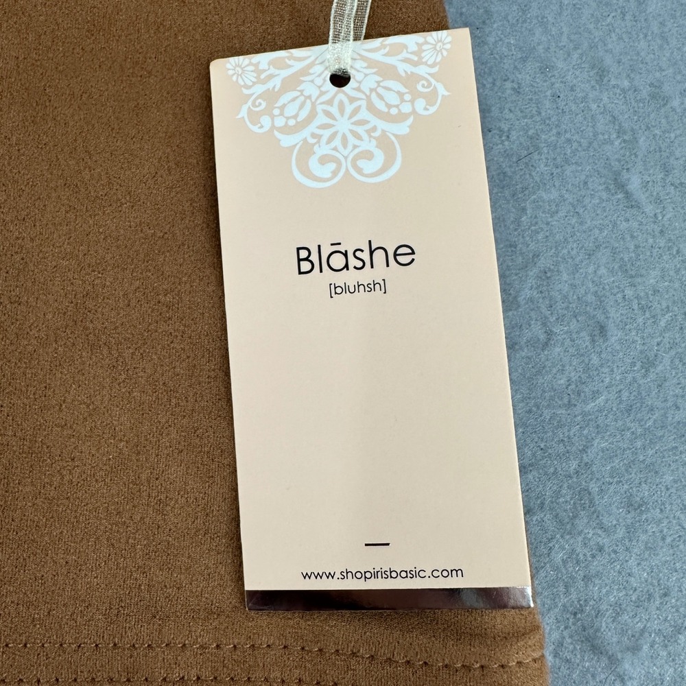 Blāshe Faux Suede Mini Skirt XL Brown A Line NWT Boho Festival Western Hippie - Picture 3 of 11